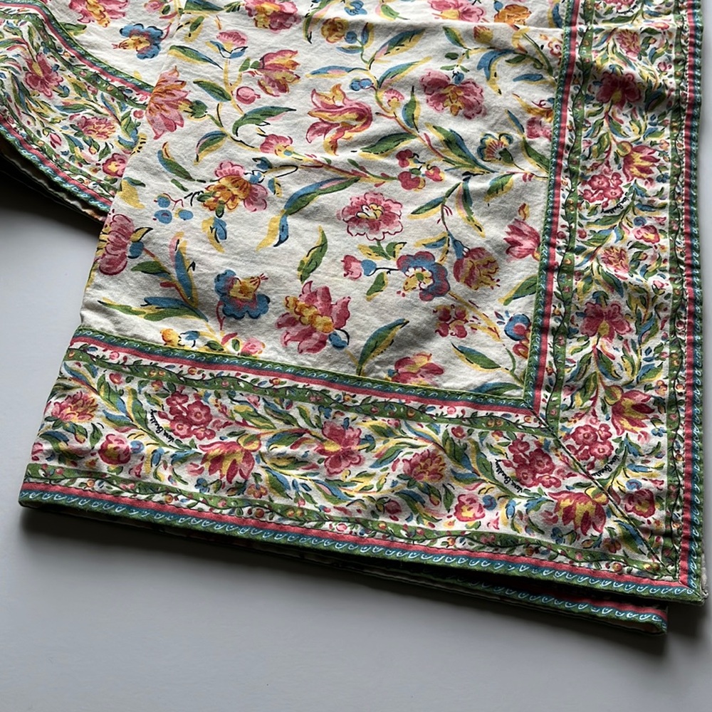 Vera Bradley Tablecloth 48” x 48” Perennials Pattern